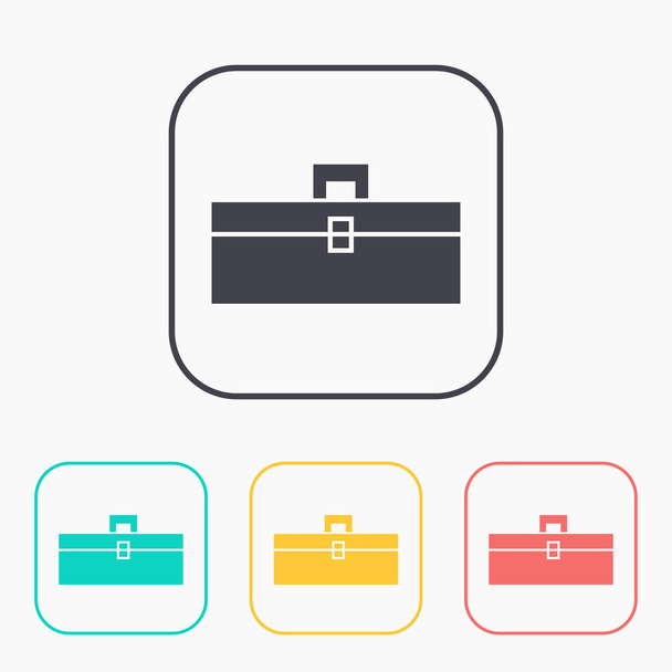 color icon set of toolbox  - Wektor, obraz
