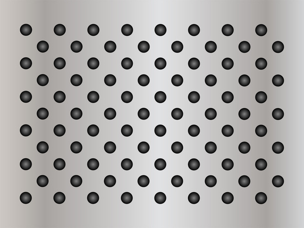 灰色の金属の鋼鉄またはアルミニウムの質感 - ベクター画像