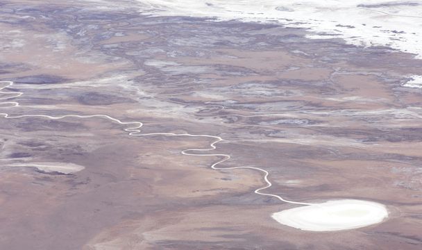Vue aérienne du bassin Badwater dans la vallée de la Mort
 - Photo, image
