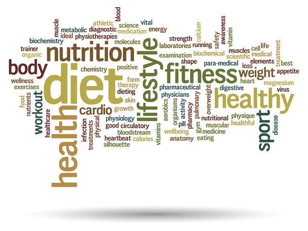 health diet word cloud - Photo, Image