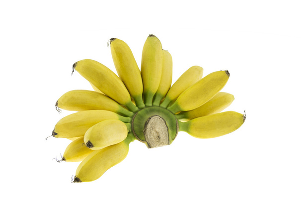Pisang Mas, banan na białym tle - Zdjęcie, obraz
