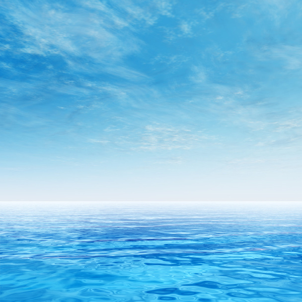 Océano olas de agua y cielo
 - Foto, imagen