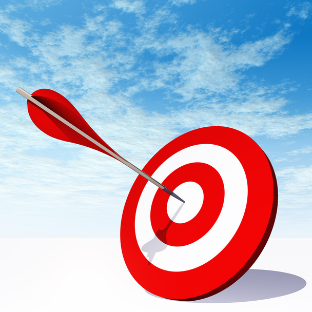 dart target board with an arrow - Photo, Image