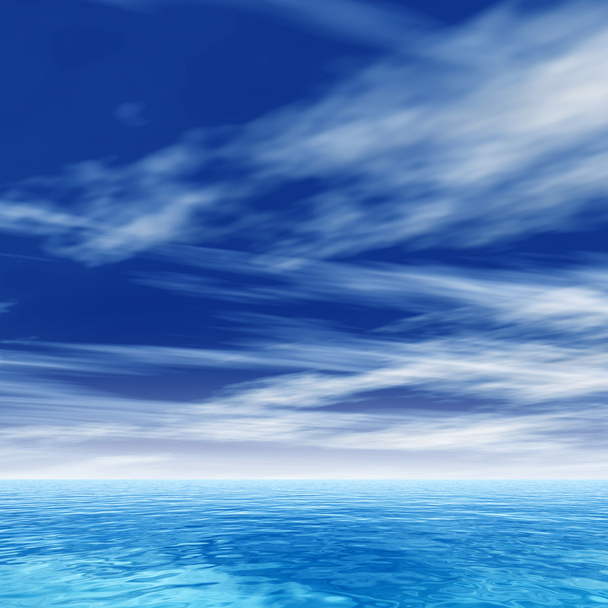 konzeptionelles Meer o Wellen und Himmel - Foto, Bild