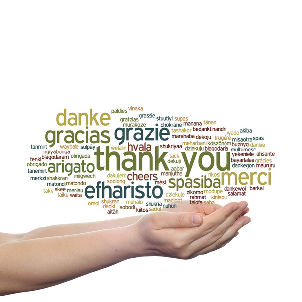 abstract thank you word cloud - Photo, Image