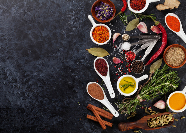 Herbs, condiments and spices - Valokuva, kuva