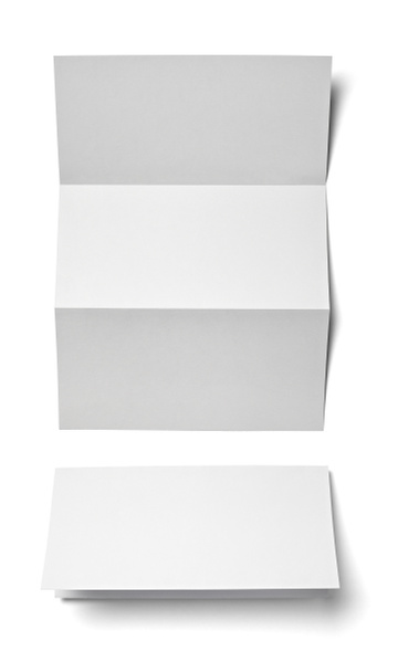 leták písmeno vizitka bílého papíru šablonu - Fotografie, Obrázek