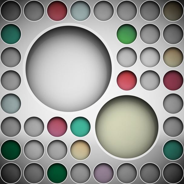Hintergrund mit Kreisen für Text - Vektor, Bild