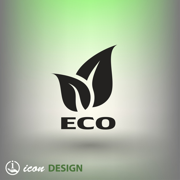 Pictograph of eco icon - Wektor, obraz