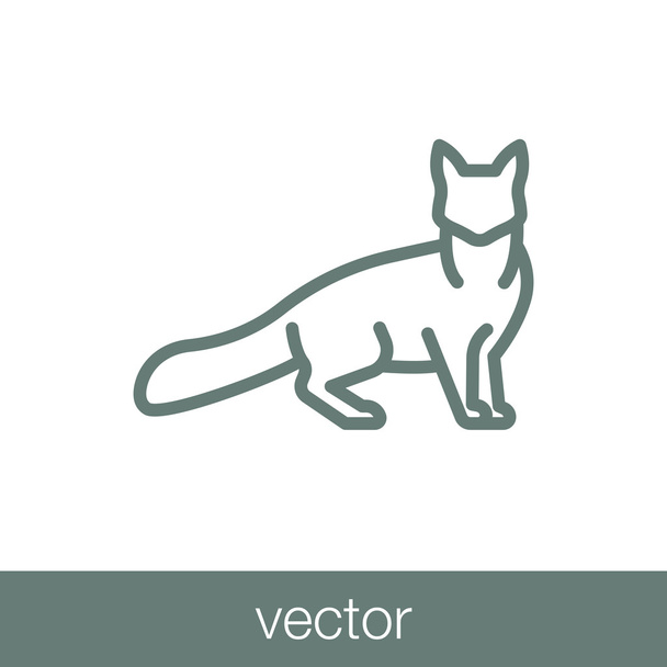 Icône chat. Concept plat design illustration icône
. - Vecteur, image
