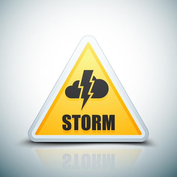 Panneau Storm Hazard
 - Vecteur, image