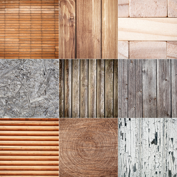 Kolekce textur dřeva - Fotografie, Obrázek
