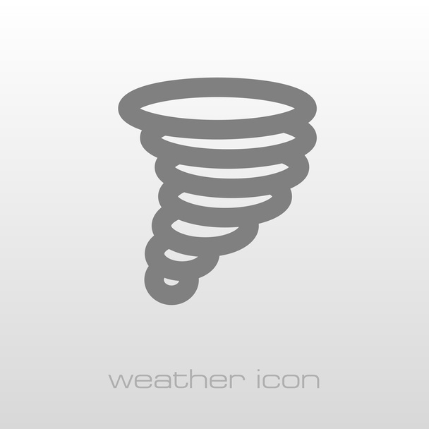 Tornado Torbellino icono. Meteorología. Clima
  - Vector, Imagen