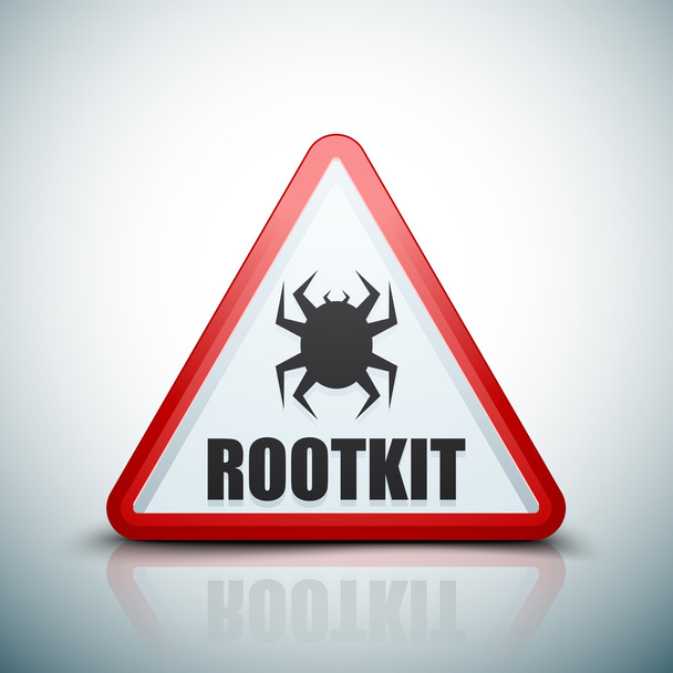 Rootkit небезпеки знак
 - Вектор, зображення