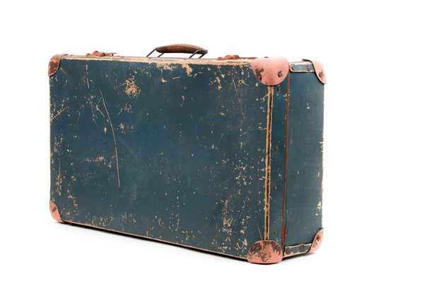 Old green suitcase - Photo, Image