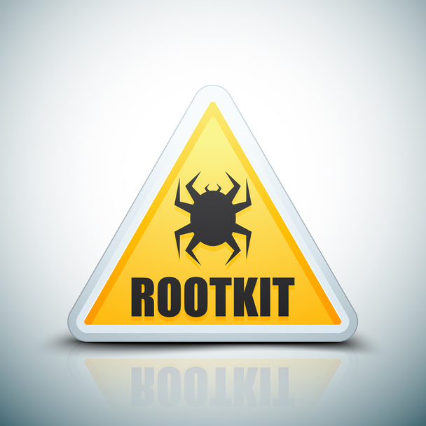 Rootkit небезпеки знак
 - Вектор, зображення