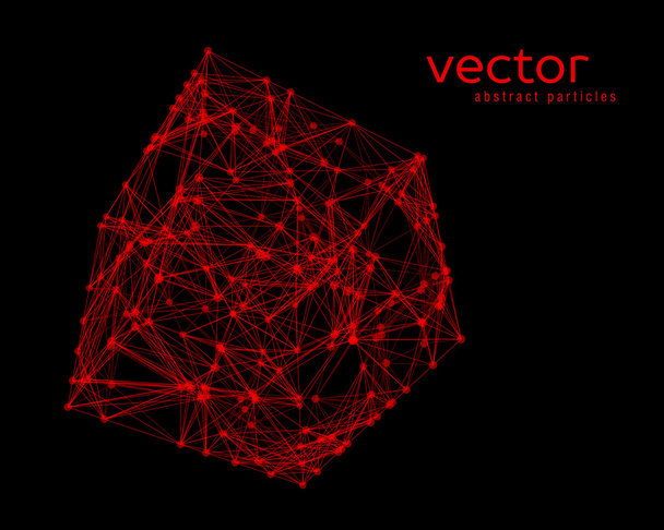 Abstract vector illustration of cube - Vektor, kép