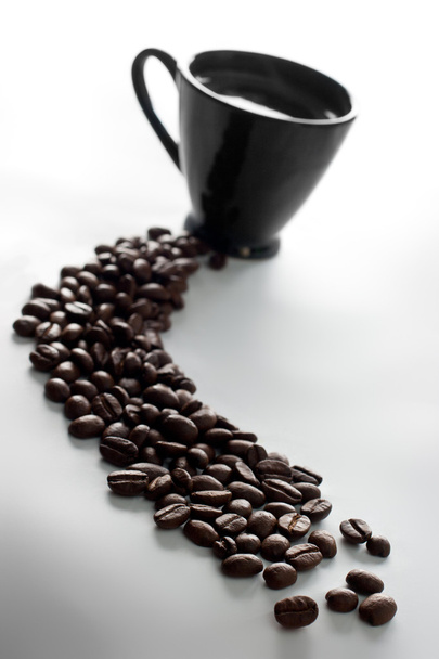 Καφές και κόκκοι καφέ - Φωτογραφία, εικόνα