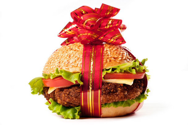 Hamburger gift - Φωτογραφία, εικόνα