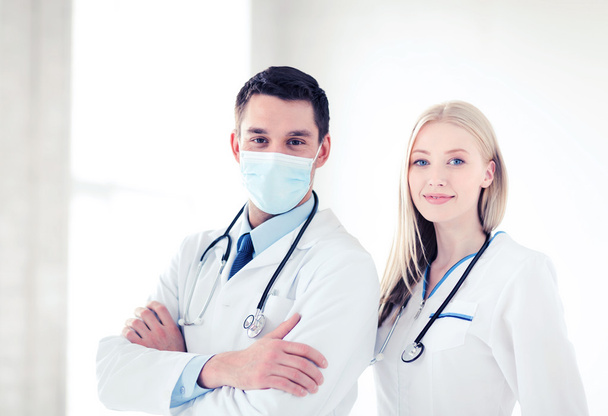 two young attractive doctors - 写真・画像