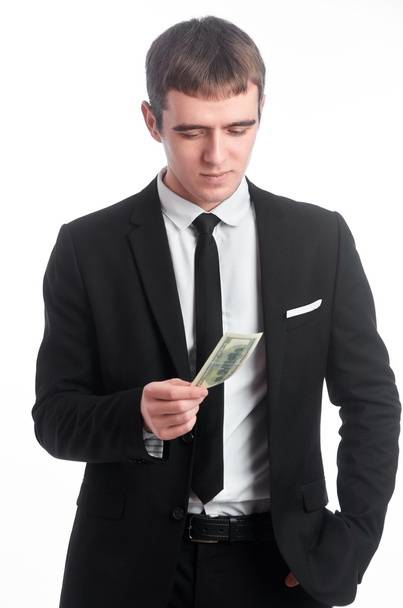 Man in suit with money - Foto, Imagem