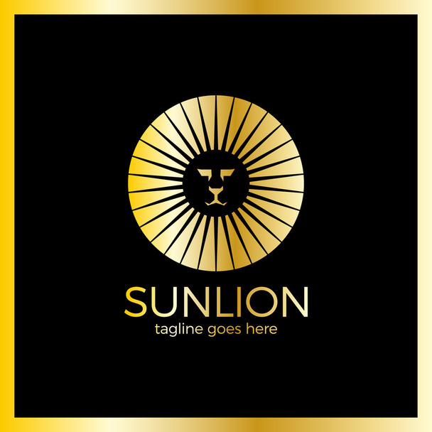 Logo del león del mito sol
 - Vector, Imagen