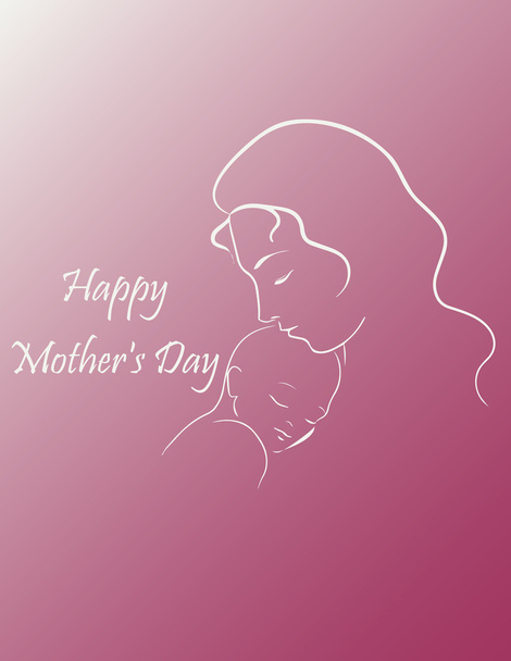 Happy Mothers Day design - Vector, Image