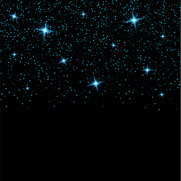Concept créatif Ensemble vectoriel d'étoiles à effet de lumière brillante éclate avec des étincelles isolées sur fond noir
. - Vecteur, image