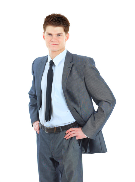 Young business man isolated on white background - Foto, Bild