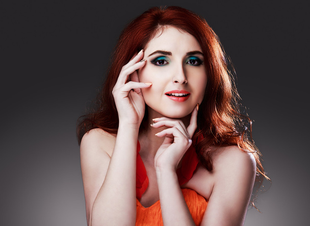 Kızıl saçlı modeli  - Fotoğraf, Görsel