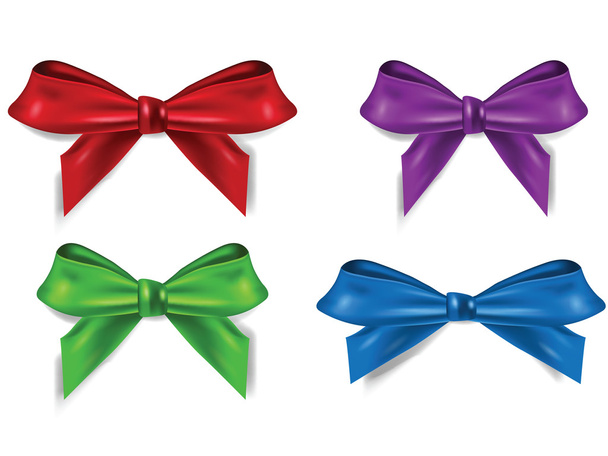 Set of 4 Ribbons Different Colors - Fotografie, Obrázek