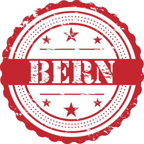 Bern / Grunge Badge on white - Foto, Imagen