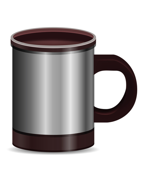 Realistic Coffee Mug Isolated on White - Fotó, kép