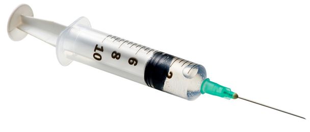 Disposable plastic hypodermic syringe - Photo, Image