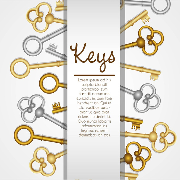 alte Schlüssel - Vektor, Bild