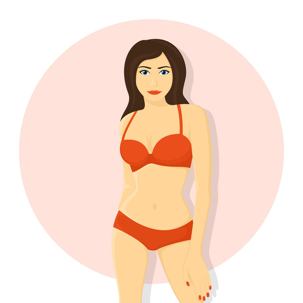woman in lingerie - Vector, Image