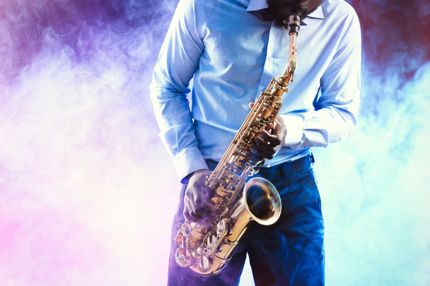 African American jazz musician  - Foto, Imagen