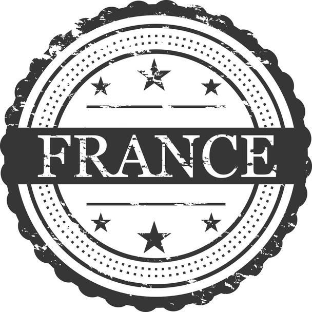 France Country Badge Stamp - Fotó, kép