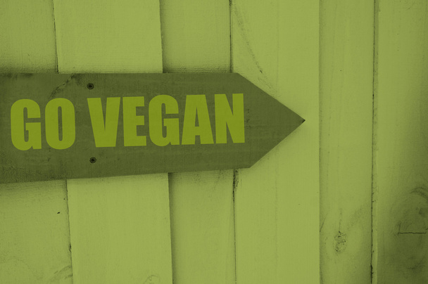 Go vegan sign - Photo, Image
