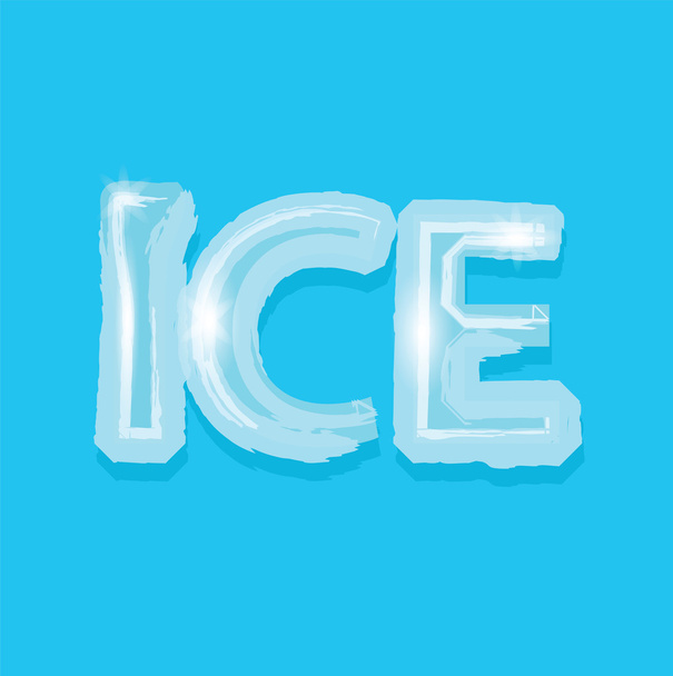 text ice with ice material - Foto, afbeelding