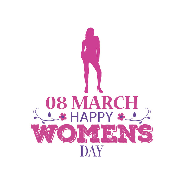 Happy women's day - Вектор, зображення