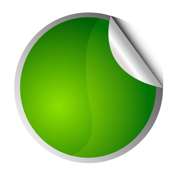 Зеленая наклейка
 - Вектор,изображение