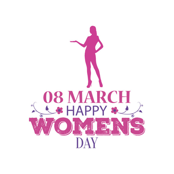 Happy women's day - Διάνυσμα, εικόνα
