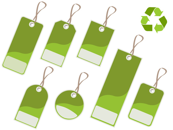 Recycle tags - Vector, afbeelding