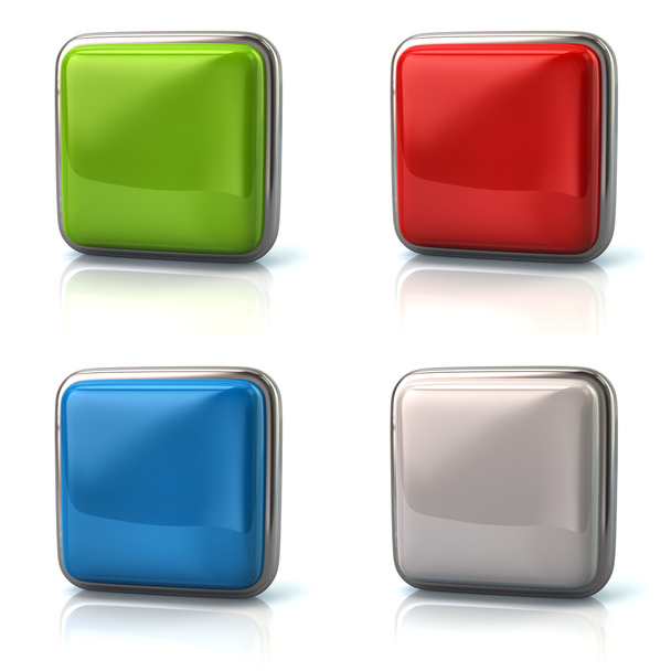 Set of colorful web buttons - Фото, изображение