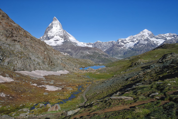 Matterhornblick bei sonnigem Tag - Foto, Bild