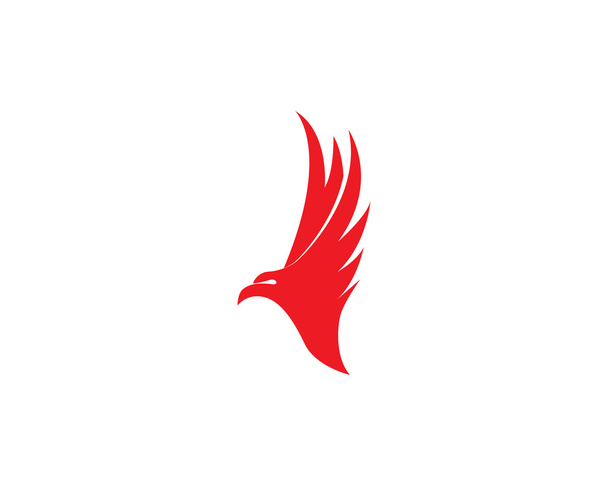 Alas águila pájaro logo
 - Vector, imagen