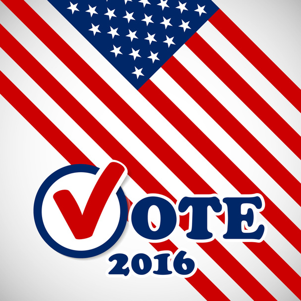 Elnökválasztás az Usa 2016 - sablon banner - Vektor, kép