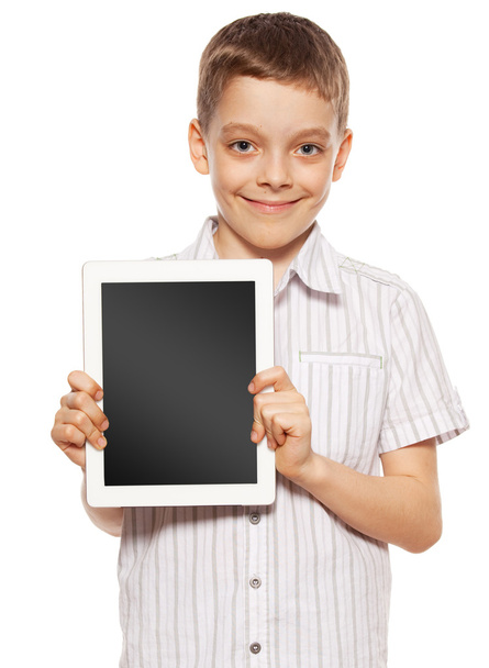 Child with a Tablet PC - Фото, изображение