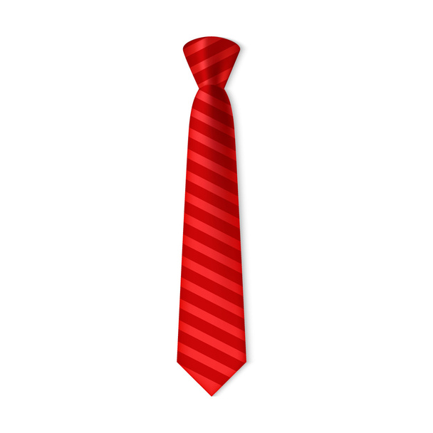Red tie vector illustration - Vector, Image